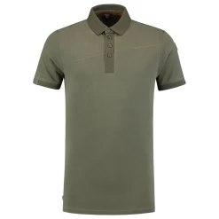 Tricorp 204002 Arbeits Poloshirt Premium Quernaht Herren, Atmungsactiv, Armee