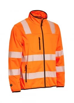 ELKA 150015R - VISIBLE XTREME MIDLAYER ZIPP-IN WARNSCHUTZ-SOFTSHELL-JACKE, Orange