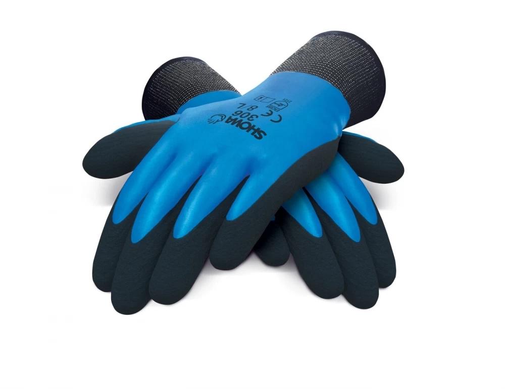 Showa 306 Arbeitshandschuhe Aus Nylon Mit Beschichtung Aus Latex, 13G (10 Paare In Paket), Blau 3 Showa 306 Arbeitshandschuhe Aus Nylon Mit Beschichtung Aus Latex, 13G (10 Paare In Paket), Blau