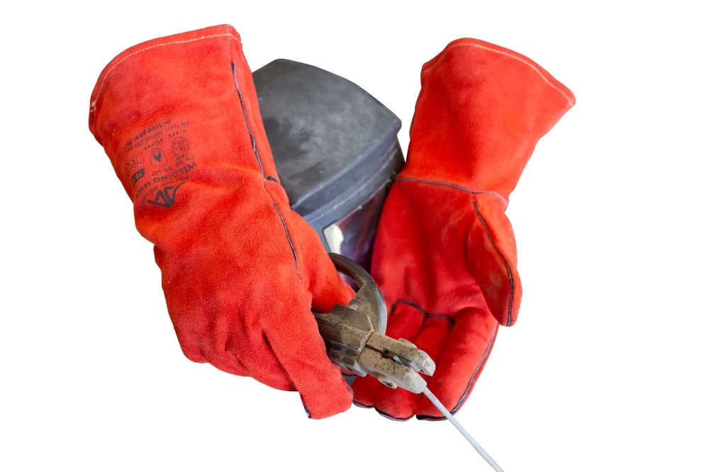 Active Gear Active WELDING W6170 Schweßerhandschuhe Aus Kalbsleder Wärmebeständig (60 Paare In Karton), Rot 5 Active Gear Active WELDING W6170 Schweßerhandschuhe Aus Kalbsleder Wärmebeständig (60 Paare In Karton), Rot – Bild 3