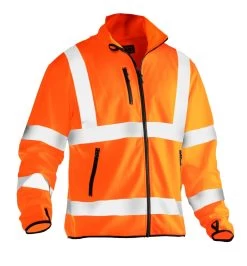 Jobman 5101 Arbeits Warnschutz LEICHTE SOFTSHELL-JACKE Wasserabweisend, Orange