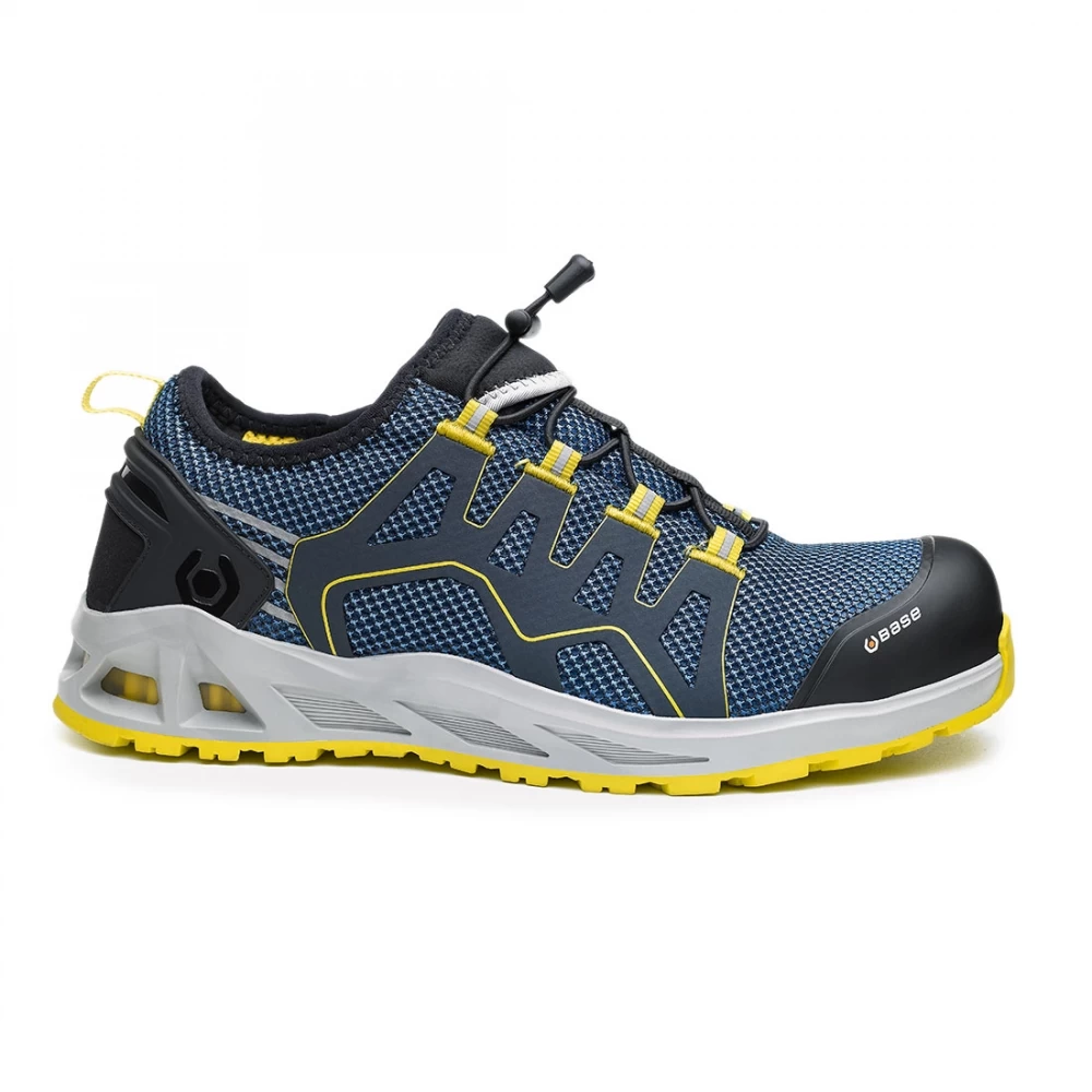 BASE B1006 - K-Balance/K-Walk S1P HRO SRC SICHERHEITSTURNSCHUHE AUS TEXTIL, Blau-Gelb 3 BASE B1006 - K-Balance/K-Walk S1P HRO SRC SICHERHEITSTURNSCHUHE AUS TEXTIL, Blau-Gelb