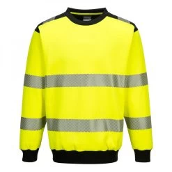 Portwest PW379 - PW3 Warnschutz-Sweatshirt, Gelb-Schwarz