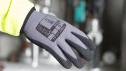Portwest AP62 - Dermiflex Aqua Arbeitshandschuhe Mit Beschichtung Aus Nitril, 15G, Abriebfest (12 Paare In Paket), Grau-Schwarz -Arbeitsschutzkleidung Geschäft 7C9F35F6 008F ECED DF58 00E1BBAED551