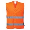 Portwest C474 - Warnschutz-Weste Aus Polyester Mit Zwei Reflexstreifen, Klettverschluss (10 Stücke In Paket), Orange -Arbeitsschutzkleidung Geschäft 7F70456F 8DA0 CE00 07CC 8F3B0C14DB4A