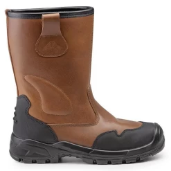 Active Gear A-ENDURO Brown Arbeitsstiefel S3 SRC CI Aus Leder, Metallfrei (5 Paare In Karton), Braun