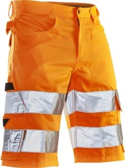 Jobman 2204 Arbeits KURZE HOSE HI-VIS, Reguläre Größe, Orange