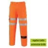 Portwest RT46 - Warnschutz-Bundhose, RIS, Reflexstreifen, Kniepolstertaschen, Reguläre Größe, Orange