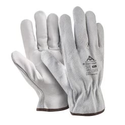 Active Gear Active STRONG S6130 Schutzhandschuhe Aus Kalbsleder (120 Paare In Karton), Weiß