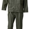 ELKA 0163124 - DRY ZONE WASSERDICHTE ARBEITS JACKE UND BUNDHOSE AUS PU/POLYESTER, Reguläre Größe, Oliv -Arbeitsschutzkleidung Geschäft 8E7156F6 C2CC C64F 4500 2CE55659BC6F