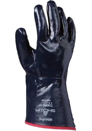 Showa 7199NC Schutzhandschuhe Mit Nitril Vollbeschichtung (12 Paare In Paket), Marine 3 Showa 7199NC Schutzhandschuhe Mit Nitril Vollbeschichtung (12 Paare In Paket), Marine