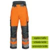 ProJob 6514 Arbeits Warnschutz GEFÜTTERTE HOSE HV EN ISO 20471 KLASSE 2 Wasserdicht, Reguläre Größe, Orange/Grau