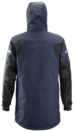 Snickers 1800 Wasserdichter, Wärmeisolierter 37.5®-Parka, Schwarz-Blau -Arbeitsschutzkleidung Geschäft 95587107 07DF 7FC3 F2DF E129868C17A8