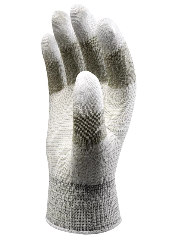 SHOWA AO160 Antistatische Arbeitshandschuhe Mit PU-Beschichtung (10 Paare In Paket), Grau-Weiss 4 SHOWA AO160 Antistatische Arbeitshandschuhe Mit PU-Beschichtung (10 Paare In Paket), Grau-Weiss – Bild 2