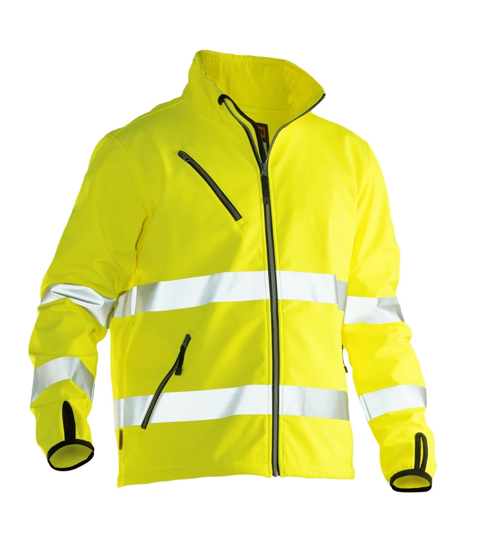 Jobman 1202 Arbeits Warnschutz SOFTSHELL-JACKE Wasserabweisend, Winddicht, Gelb 3 Jobman 1202 Arbeits Warnschutz SOFTSHELL-JACKE Wasserabweisend, Winddicht, Gelb