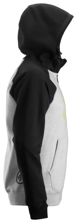 Snickers 2888 Logo Arbeitshoodie Mit Durchgehendem Reißverschluss, Schwarz-Grau -Arbeitsschutzkleidung Geschäft 979B87F6 31C9 4640 7E60 ED87A58EE988