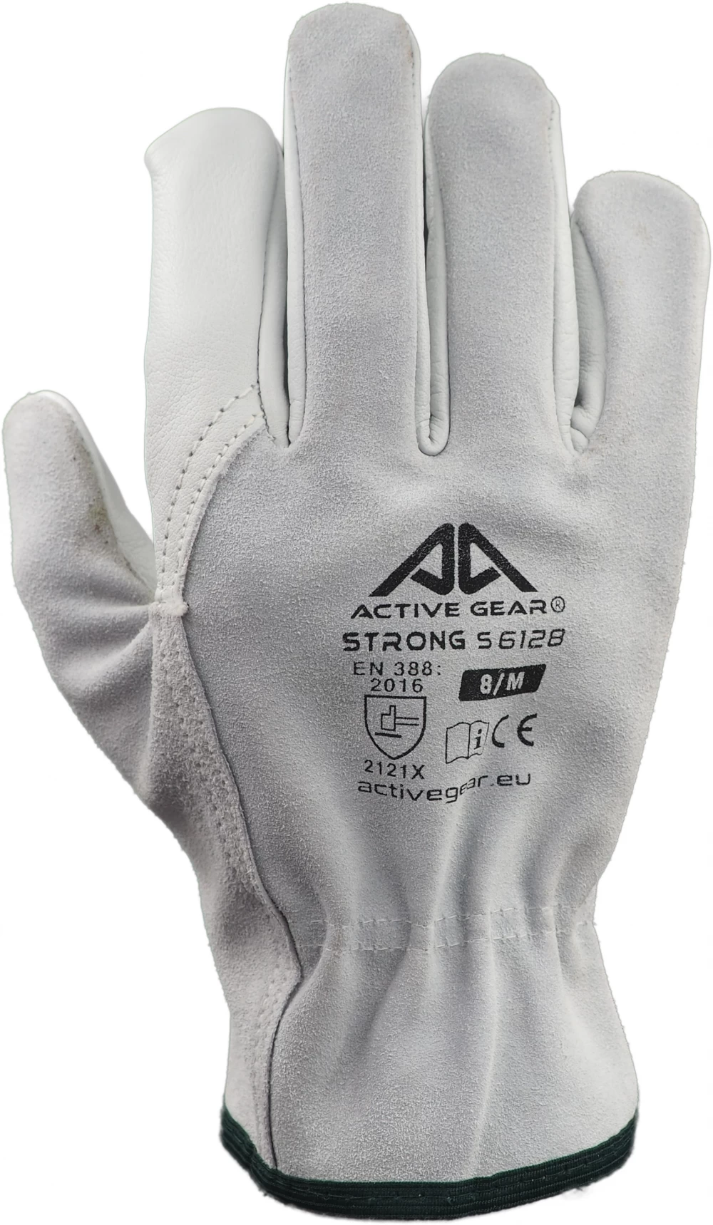 Active Gear Active STRONG S6130 Schutzhandschuhe Aus Kalbsleder (120 Paare In Karton), Weiß 3 Active Gear Active STRONG S6130 Schutzhandschuhe Aus Kalbsleder (120 Paare In Karton), Weiß – Bild 2