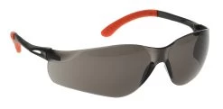 Portwest PW38 - Pan View Schutzbrille Mit UV-Schutz Und Hervorragender Schlagfestigkeit (12 Stücke In Paket), Rauch-Orange