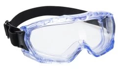 Portwest PW24 - Ultra Vista Stoßfeste Sicherheitsbrille Typ "Maske" Mit Schutz Gegen UV-Strahlen (12 Stücke In Paket), Klar