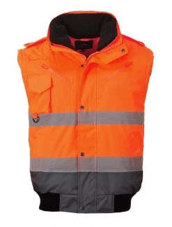 Portwest C465 - Kontrast Warnschutz 3-in-1 Pilotenjacke Aus Polyester, Reflektierend, Wasserdicht, Winddicht, Kältebeständig, Orange-Marine -Arbeitsschutzkleidung Geschäft 9C1F0922 2A7D 89C1 4F22 7768C6E3FB19