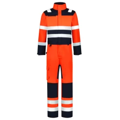Tricorp 753009 Arbeits Warnschutz Overall Bicolor, Reguläre Größe, Orange-Ink