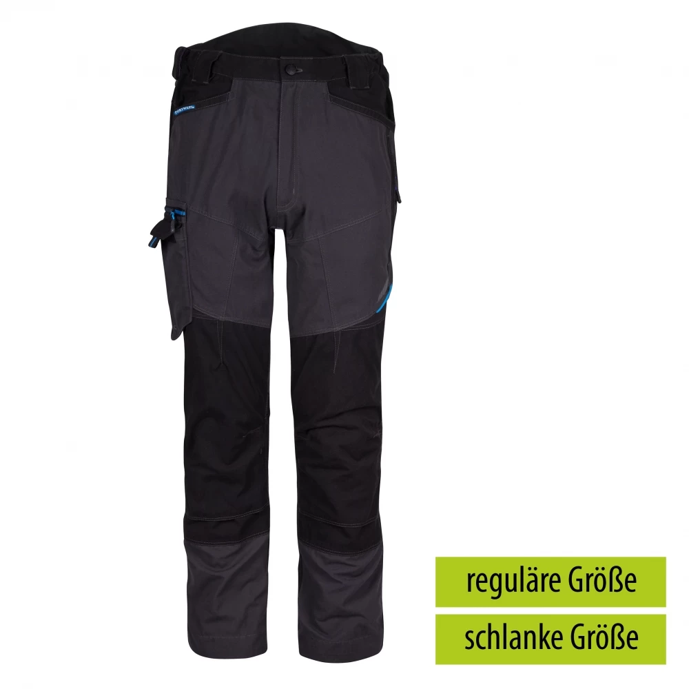 Portwest T701 - WX3 Arbeits Bundhose 4-Wege-Stretchgewebe Mit Kniepolstertaschen, Reguläre Größe, Metallgrau 3 Portwest T701 - WX3 Arbeits Bundhose 4-Wege-Stretchgewebe Mit Kniepolstertaschen, Reguläre Größe, Metallgrau