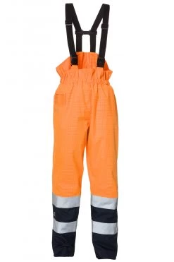 ELKA 089951R - SECURETECH MULTINORM-WARNSCHUTZ-LATZHOSE, Reguläre Größe, Orange-Schwarz