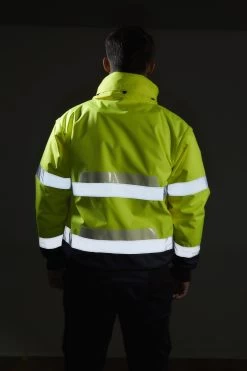 Portwest G465 - Glowtex™ Warnschutz 3-in-1 Pilotenjacke, Reflektierend, Kältebeständig, Wasserdicht, Gelb-Marine -Arbeitsschutzkleidung Geschäft A04D10C2 4116 382B 915C 7E59AF10C863