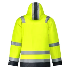 Tricorp 403017 Arbeits Warnschutz Regenjacke Multinorm Bicolor Antistatisch, Flammschutz, Wasserabweisend, Winddicht, Gelb-Ink -Arbeitsschutzkleidung Geschäft A2D14A62 1973 6A0D E5F7 793F3833DB8F