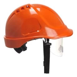 Portwest PW55 - Endurance Visier Schutzhelm Für Allgemeine Arbeit, Orange
