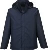 Portwest S508 Arbeits Shell-Jacke Aus Polyester Mit Wetterschutzpatte, Gefüttert, Wasserdicht, Atmungsaktiv, Marine