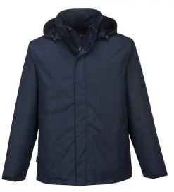 Portwest S508 Arbeits Shell-Jacke Aus Polyester Mit Wetterschutzpatte, Gefüttert, Wasserdicht, Atmungsaktiv, Marine