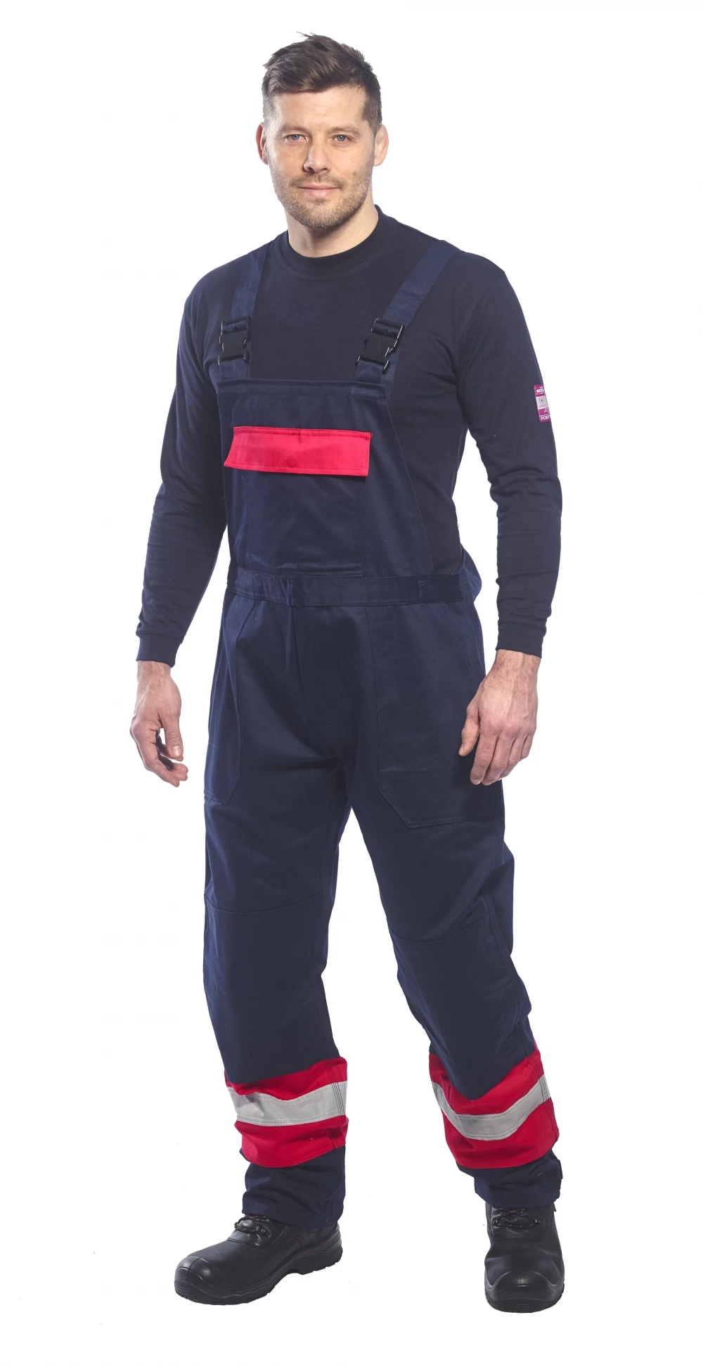 Portwest FR57 - Bizflame Plus Multinorm Arbeitslatzhose Flammhemmend, Schutz Vor Strahlungs- Und Kontakthitze, Reguläre Größe, Marine 4 Portwest FR57 - Bizflame Plus Multinorm Arbeitslatzhose Flammhemmend, Schutz Vor Strahlungs- Und Kontakthitze, Reguläre Größe, Marine – Bild 2