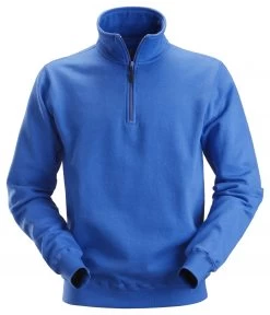 Snickers 2818 Sweatshirt Mit Halbreißverschluss, Blau