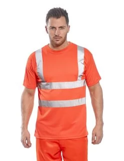 Portwest RT23 - Warnschutz T-Shirt Aus Polyester, RIS, Reflexstreifen, Atmungsaktiv, Orange -Arbeitsschutzkleidung Geschäft AFDC30FB E98D 97D0 2840 B9C7C930F312