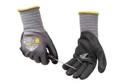 Active Gear Präzisionsarbeit Handschuhe Active FLEX F3140 Mit Beschichtung Aus Nitril-Mikroschaum (120 Paare In Karton), Schwarz-Grau -Arbeitsschutzkleidung Geschäft B002AB7C 9F6B 5149 0A14 DD68C14519A5