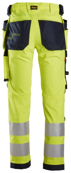 Snickers 6243 Warnschutz-Stretchhose (High-Vis Kl. 2) Mit Holstertaschen, Reguläre Größe, Gelb-Blau -Arbeitsschutzkleidung Geschäft B07927A6 B254 A419 5188 C91824937B8F