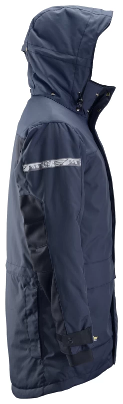 Snickers 1800 Wasserdichter, Wärmeisolierter 37.5®-Parka, Schwarz-Blau -Arbeitsschutzkleidung Geschäft B2FC23B7 7D39 FEC0 FA04 D85D953193D6