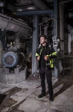 ProJob 6443 ARBEITS WARNSCHUTZ SOFTSHELL JACKE EN ISO 20471 KLASSE 1, WINDDICHT, ATMUNGSAKTIV, Gelb/schwarz -Arbeitsschutzkleidung Geschäft B49A38FB 5A27 6724 AD60 7076B432063F