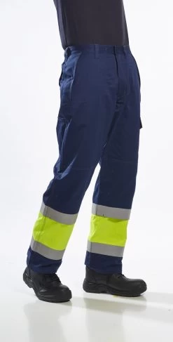 Portwest MV26 - Warnschutzhose Flamm- Und Hitzebeständig, Reflektierend, Antistatisch, Reguläre Größe, Gelb-Marine -Arbeitsschutzkleidung Geschäft B8BEE81D 23F2 C191 EDB9 0C00ACA1199C