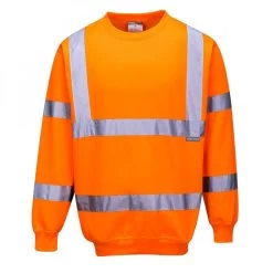 Portwest B303 - Warnschutz-Sweatshirt, Reflektierend, Orange