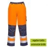 Portwest TX51 - Lyon Warnschutz-Bundhose Aus Polyester/Baumwolle, Reflektierend, Kniepolstertaschen, Reguläre Größe, Orange-Marine -Arbeitsschutzkleidung Geschäft BDC63B01 0E7C 903B 693D BA399ABF3F27