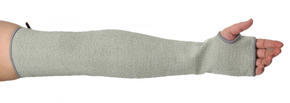 Portwest A691 - 56cm Schnittschutzstulpe, Schnittfestigkeit D, Hitzebeständig (12 Paare In Paket), Grau 4 Portwest A691 - 56cm Schnittschutzstulpe, Schnittfestigkeit D, Hitzebeständig (12 Paare In Paket), Grau – Bild 2