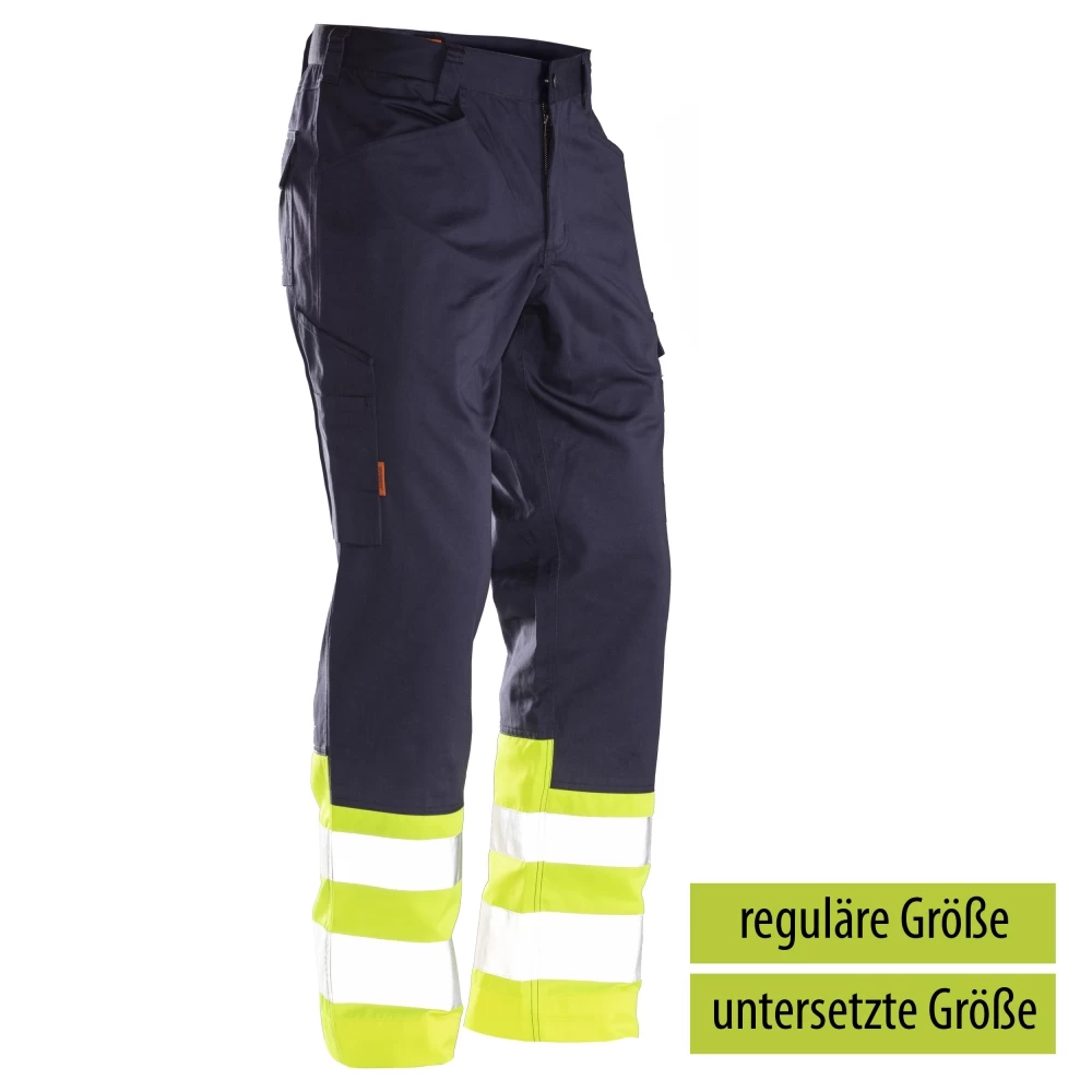Jobman 2314 Arbeits Warnschutz BUNDHOSE, Reguläre Größe, Dunkelblau/gelb 3 Jobman 2314 Arbeits Warnschutz BUNDHOSE, Reguläre Größe, Dunkelblau/gelb