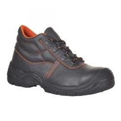 Portwest FW24 - Steelite Sicherheitshochschuhe S3 SRC Aus Leder, Schwarz
