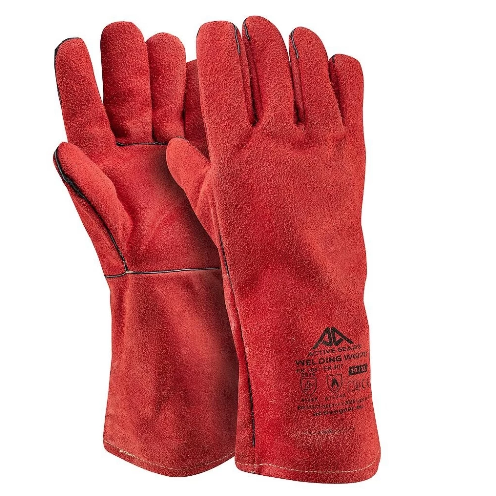 Active Gear Active WELDING W6170 Schweßerhandschuhe Aus Kalbsleder Wärmebeständig (60 Paare In Karton), Rot 3 Active Gear Active WELDING W6170 Schweßerhandschuhe Aus Kalbsleder Wärmebeständig (60 Paare In Karton), Rot