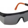 Portwest PW33 - Klassische Bernsteinfarben Schutzbrille Mit Monolitischen Nasensteg (12 Stücke In Paket), Rauch