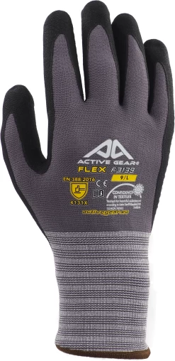 Active Gear Präzisionsarbeit Handschuhe Active FLEX F3140 Mit Beschichtung Aus Nitril-Mikroschaum (120 Paare In Karton), Schwarz-Grau -Arbeitsschutzkleidung Geschäft C65DC17F 4B82 70F4 69C5 7A8B991E87BC