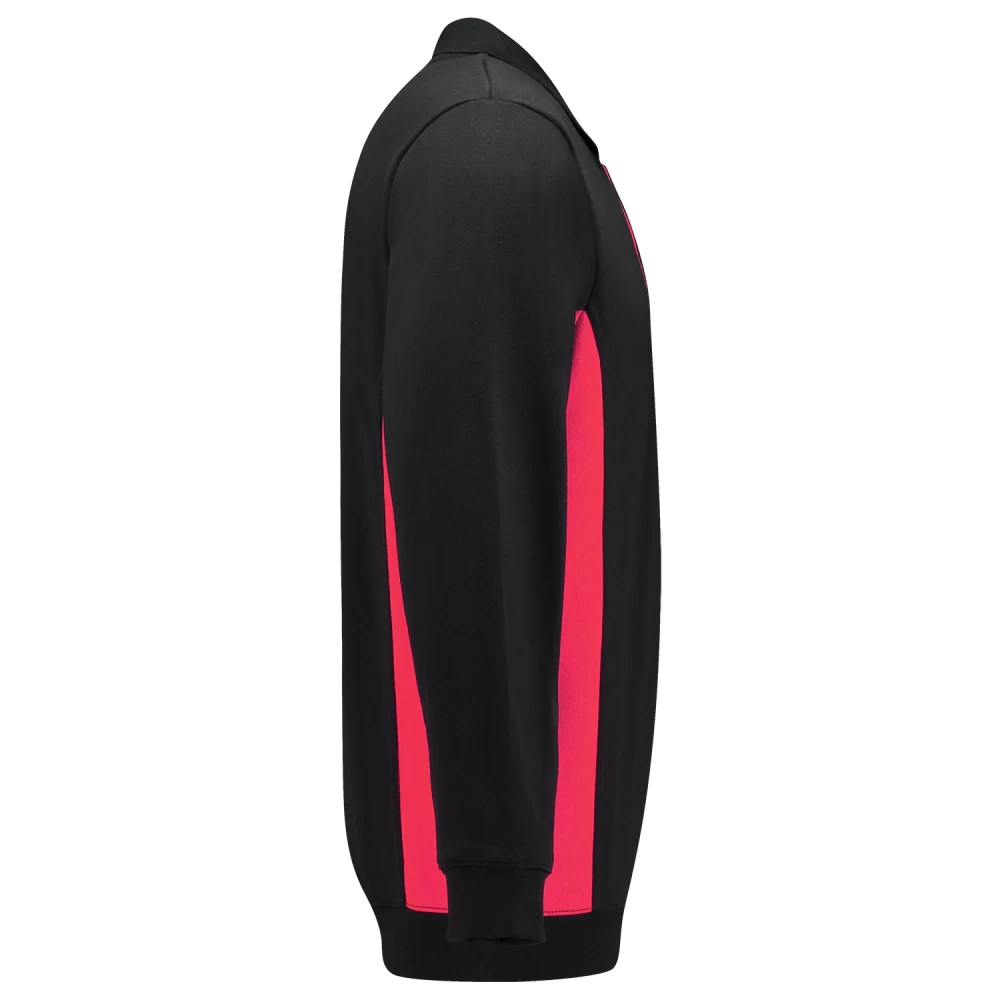 Tricorp 302003 Arbeits Sweatshirt Polokragen Bicolor, Schwarz-Rot 7 Tricorp 302003 Arbeits Sweatshirt Polokragen Bicolor, Schwarz-Rot – Bild 5