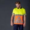 Tricorp 203011 Arbeits Warnschutz Poloshirt Verkehrsregler, Atmungsactiv, Orange-Gelb